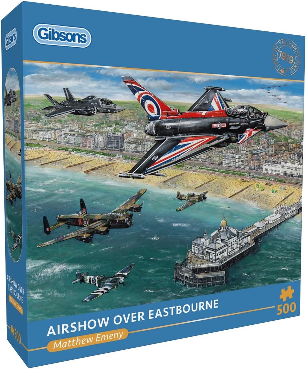 Gibsons - meeting aérien au-dessus d'Eastbourne (show au-dessus d'Eastbourne) - Matthew Emeny - 500 pièces - 48×34cm - puzzle pour adultes