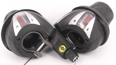 Shimano Revo Shifterset 3x7 Speed Derilleur Black Anthra (réglage à gauche + à droite)