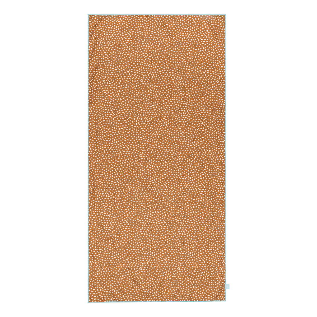 Rayures vibrantes | Serviette en microfibre blanc orange 135 x 65 cm