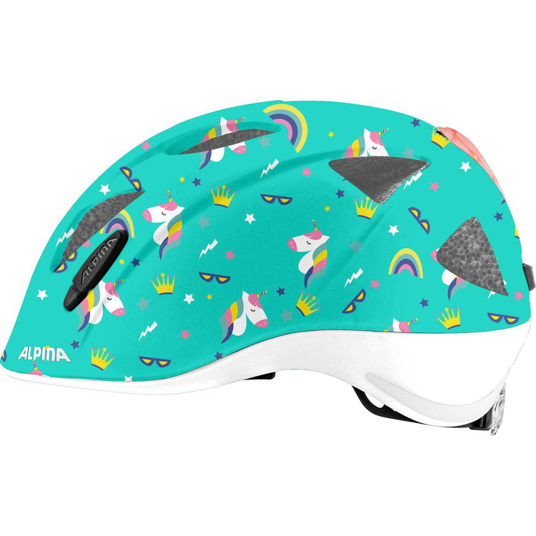 Vêtements de sport olympiques alpina sports casque pour enfants ximo flash licorne 49-54 brillant
