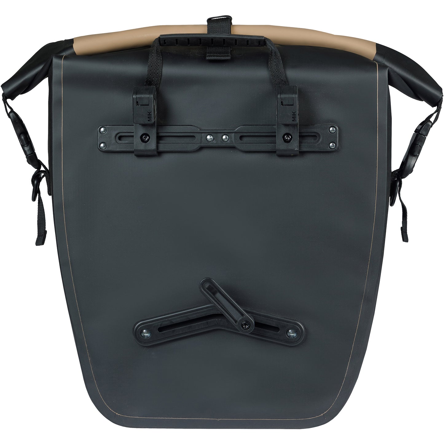 Basil sac de vélo simple rivo l tarpaulin mik 25-31l 14 x 28 x 43 cm - sable noir