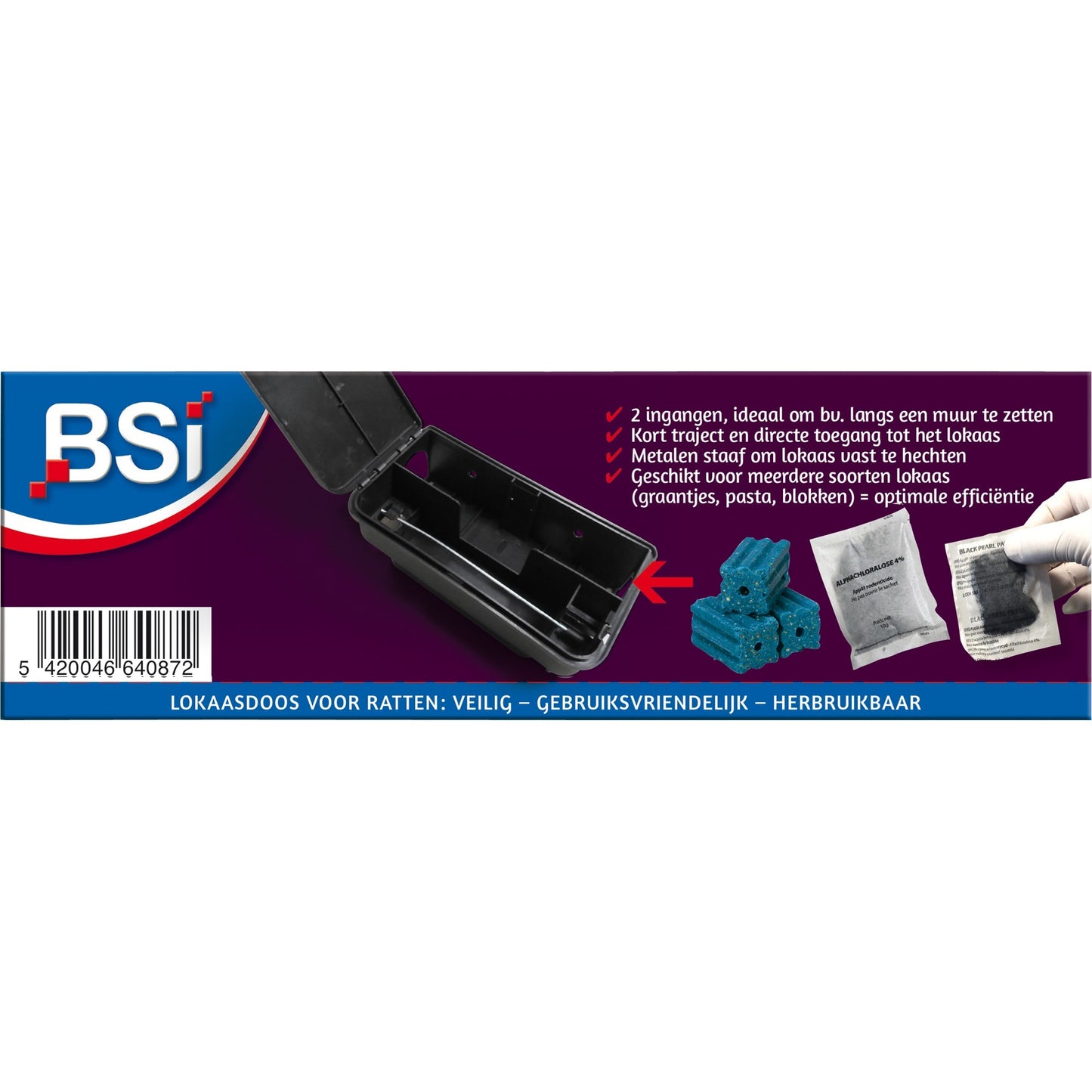 BSI Boîte à appâts pour rats