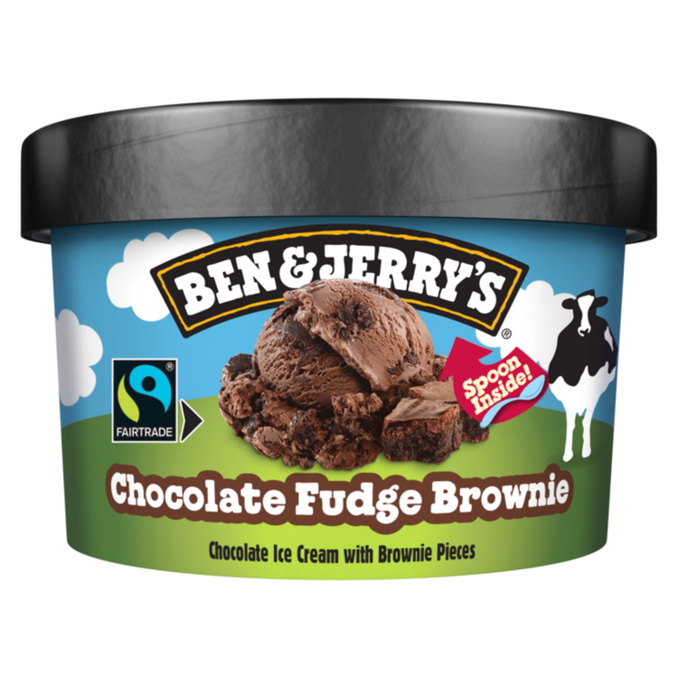 Ben Jerry's Shortie Brownie au fondant au chocolat (12x 100 ml)