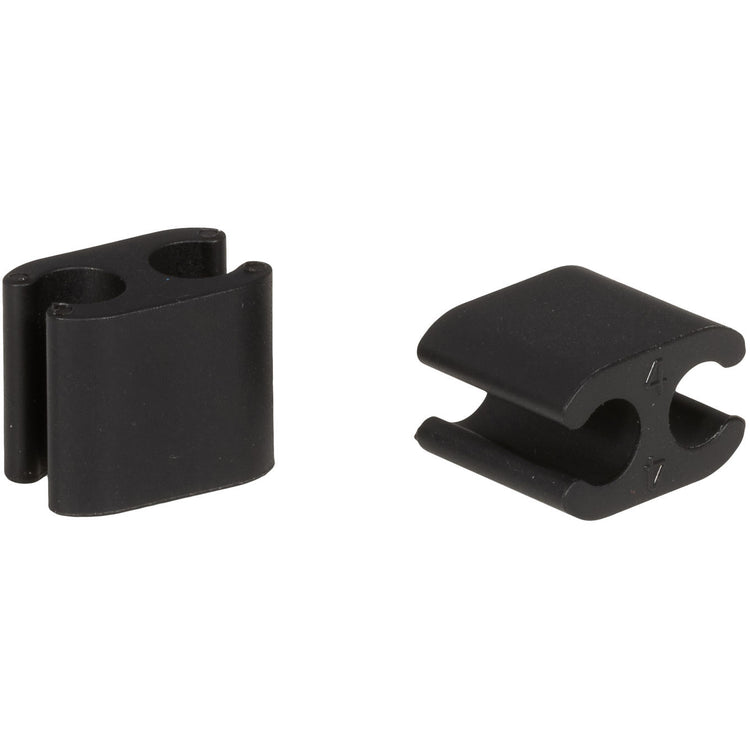 Elvedes Cable Clips Duo PVC 4,1 mm + 5,0 mm de noir (50 pièces)