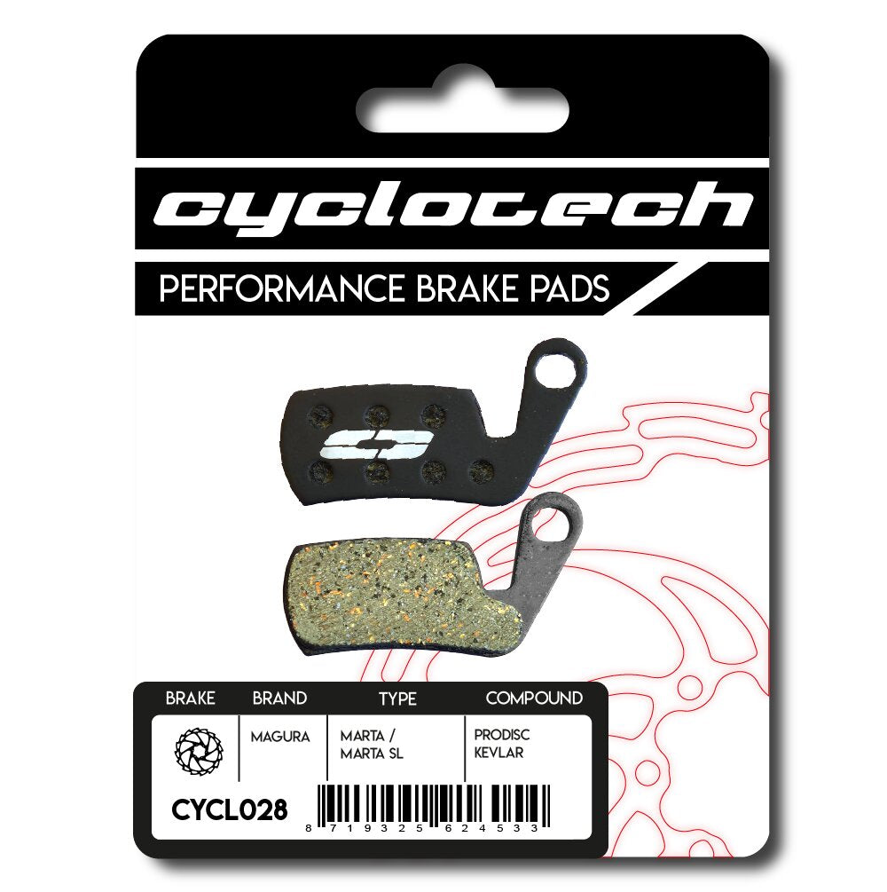 Plaquette de frein à disque Cyclo Tech prodisc kevlar magura marta
