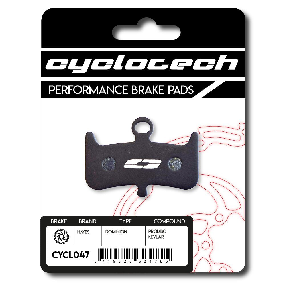 Plaquette de frein à disque Cyclo Tech prodisc kevlar hayes dominion