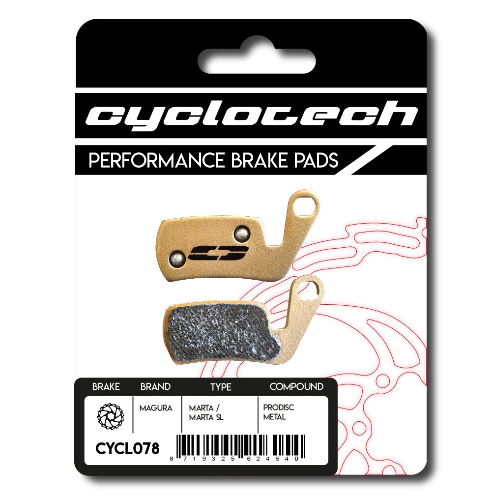Plaquette de frein à disque Cyclo tech prodisc métal magura marta