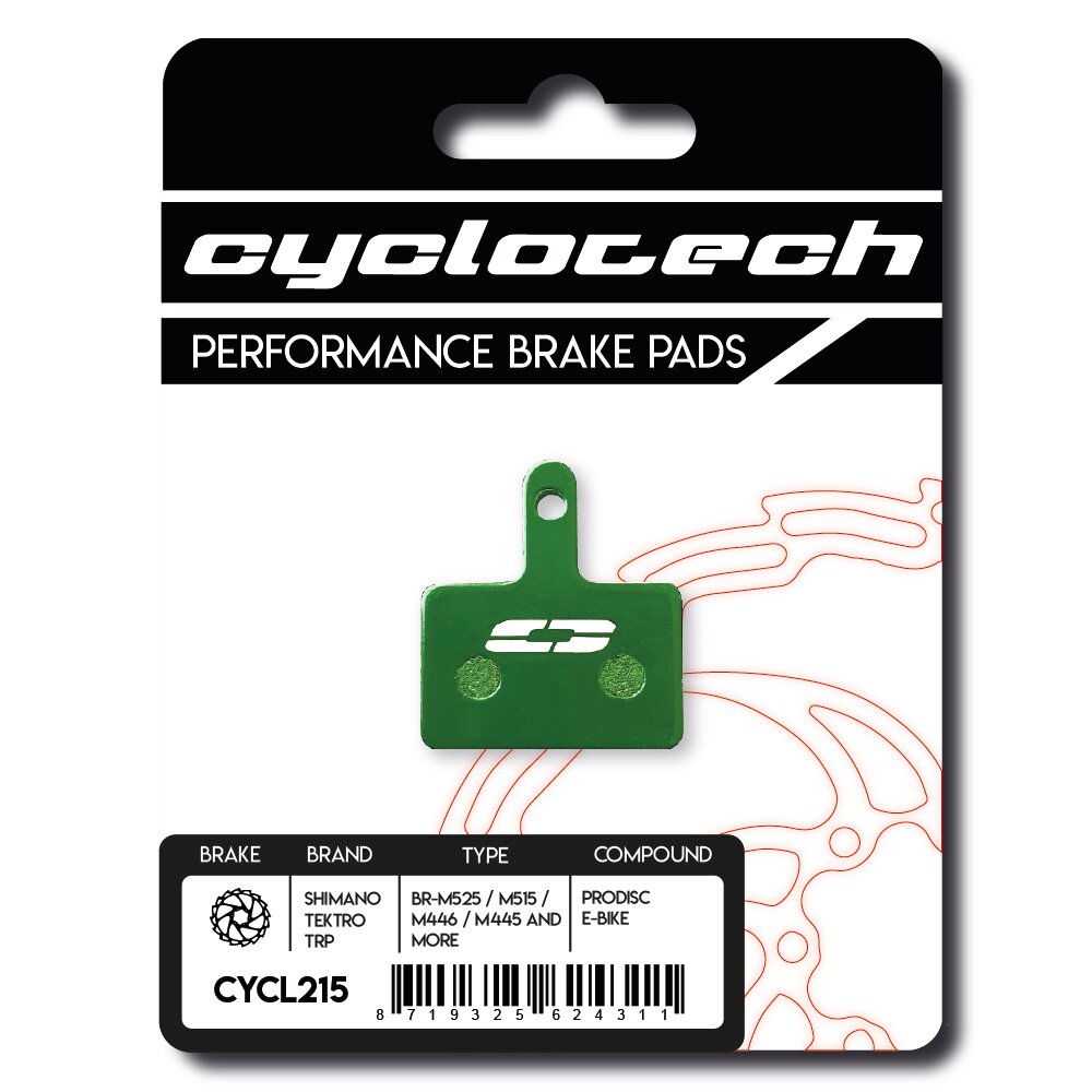 Plaquette de frein à disque Cyclo tech prodisc vélo électrique shimano SLX