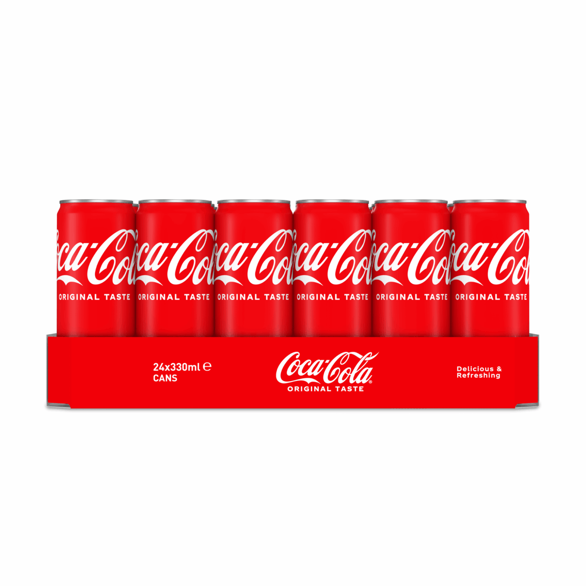 Coca-cola canette régulière (24x 33cl) + fanta régulière (24x 33cl)