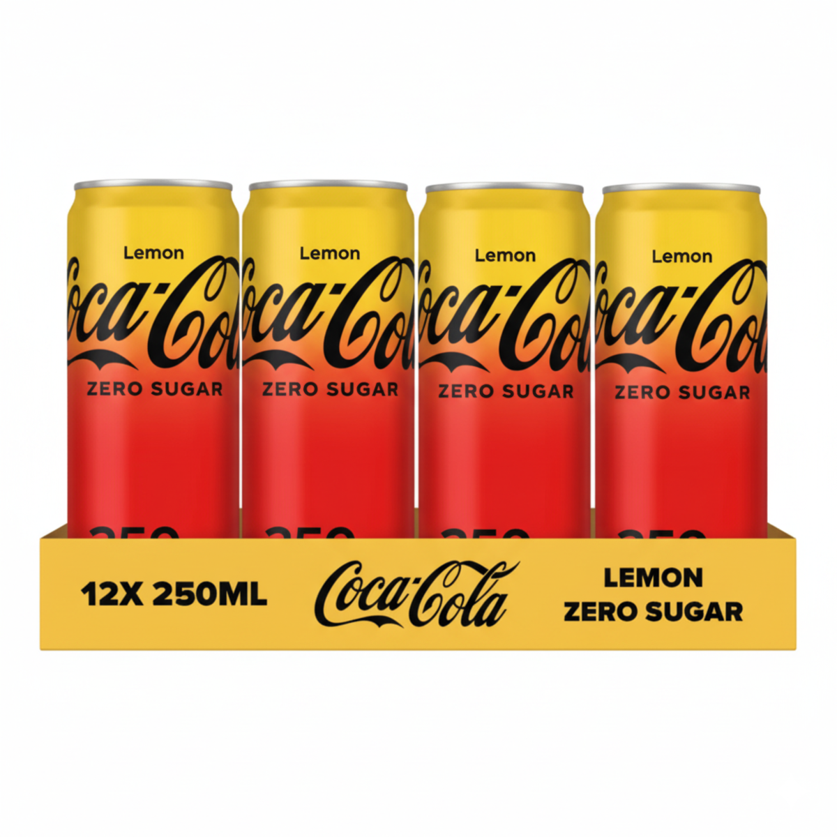 Canette Coca-Cola Zéro Citron (12x 250ml)