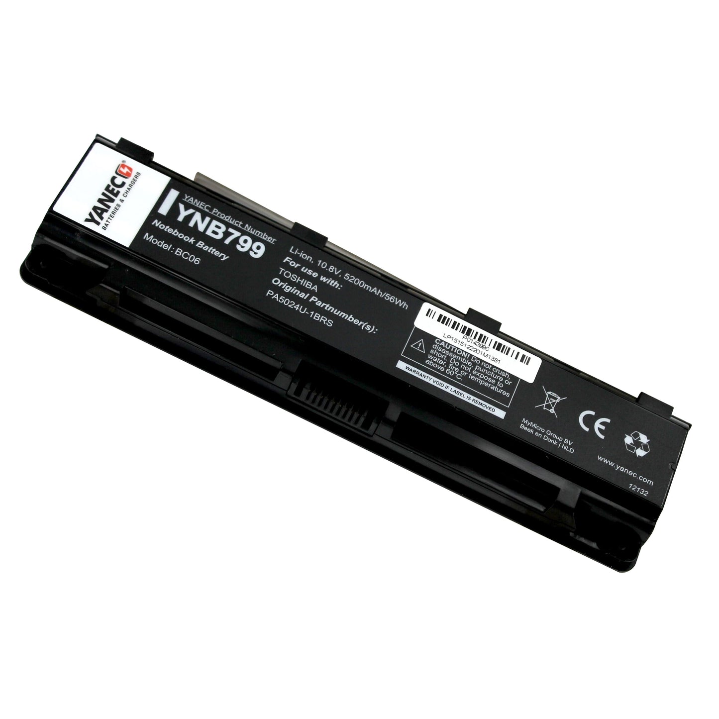 Batterie d'ordinateur portable Yanec 5200mAh