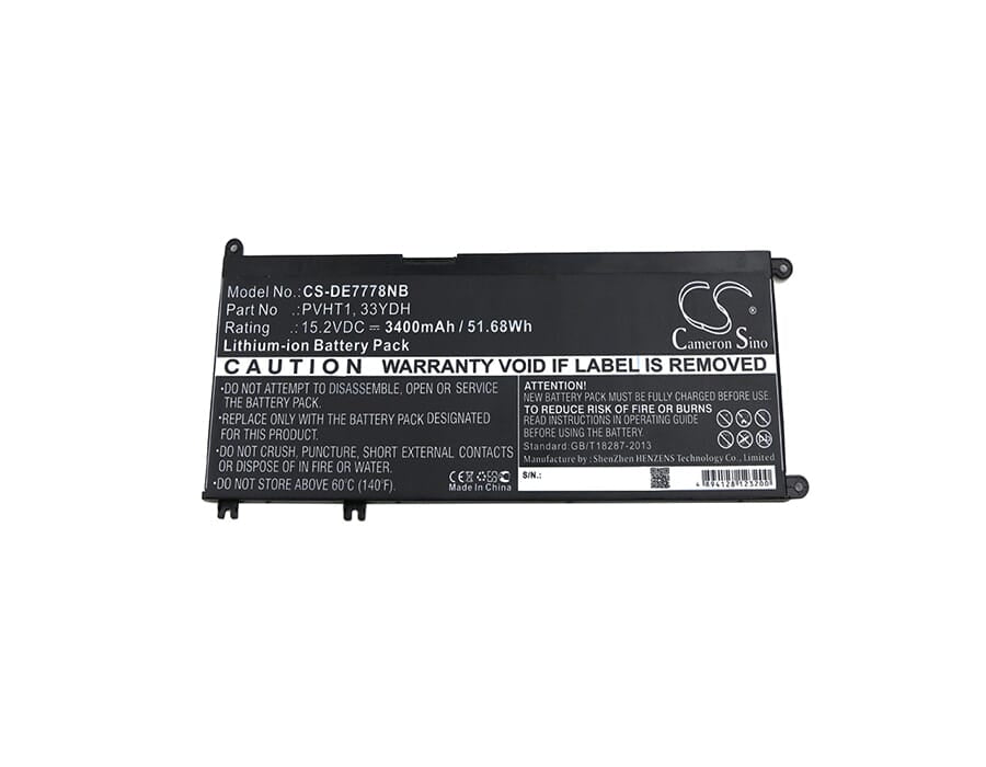 Pièces de remplacement Batterie d'ordinateur portable 3400mAh