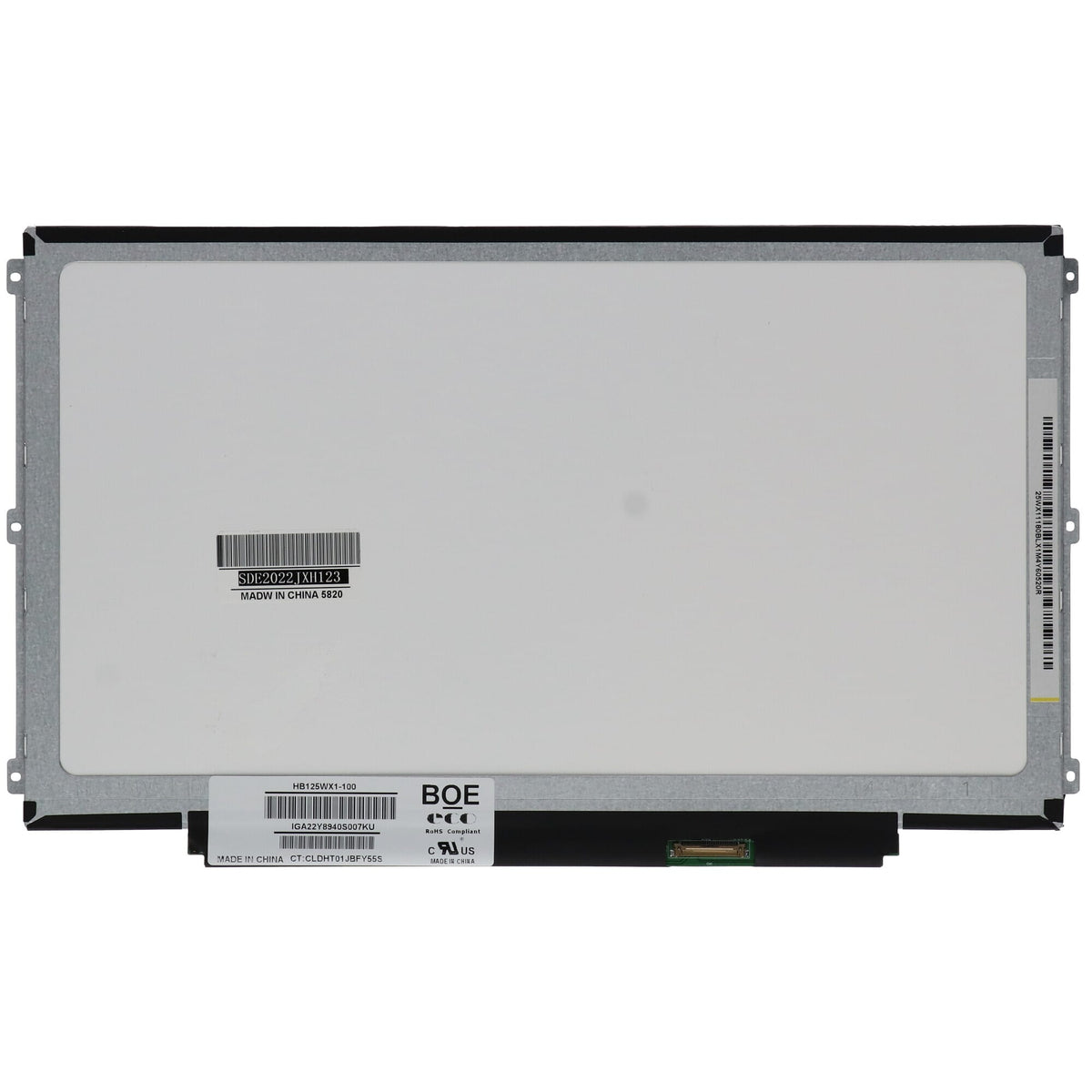 Écran LCD OEM 12,5 pouces 1366x768 MAT 30pin EDP