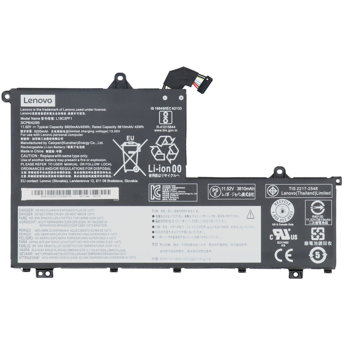 Batterie d'ordinateur portable Lenovo 3880 mAh