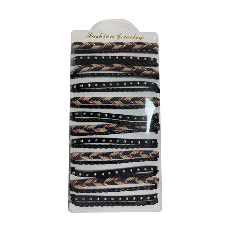 Bracelets de mode - tissés tressés épais