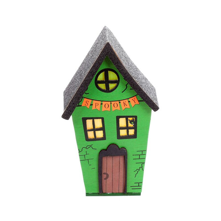 Grande décoration LED d'Halloween de maison effrayante