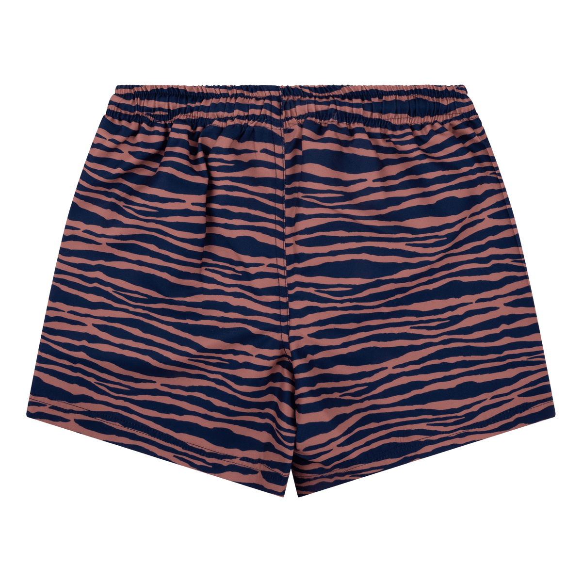 Rayures vibrantes | Blue Orange UV Swimming Trunks Boy