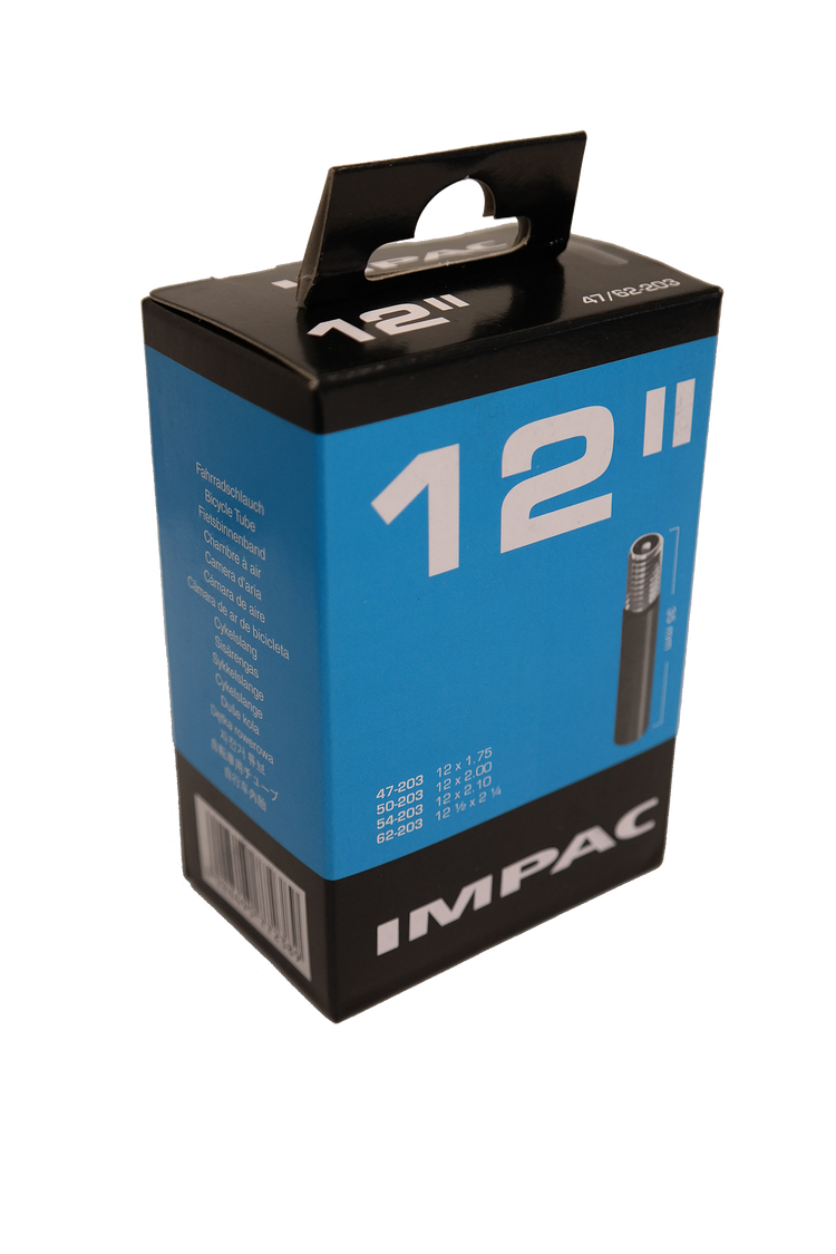 Impac Inner Tube (par Schwalbe) AV12 12x1,75 2.35 Etro 47 62-203, Valve: Schrader Auto 35 mm