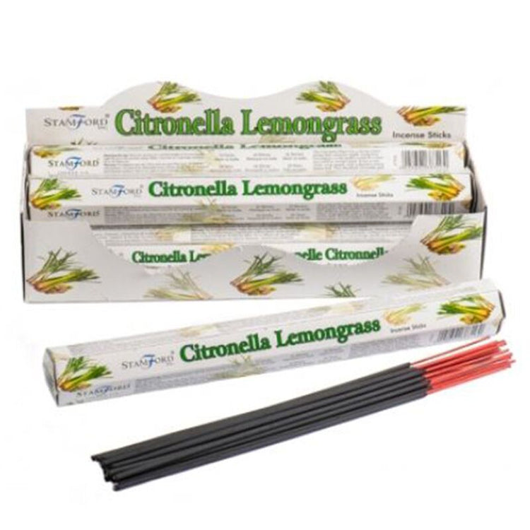 37316 Citronella Citroen - Stamford Premium Hex Encens Sticks
