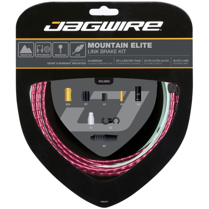 Kit de frein Jagwire Mountain Elite Link - rouge