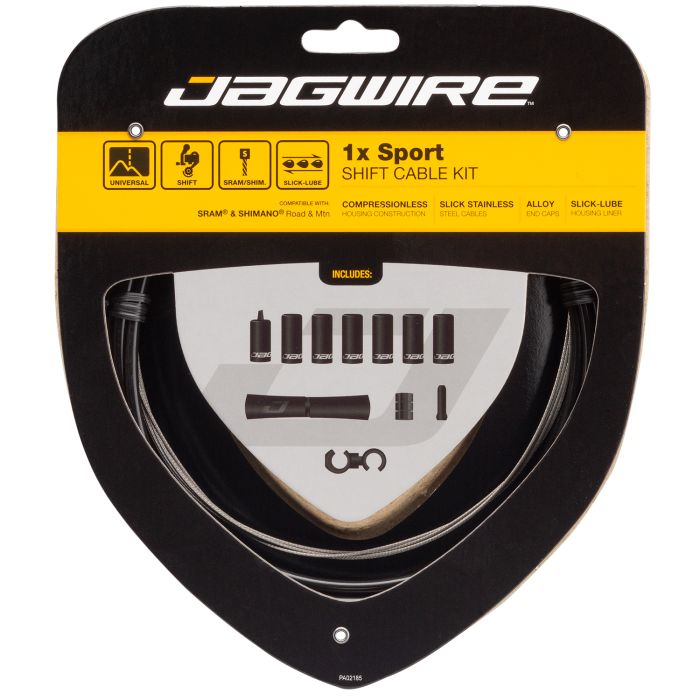 Jagwire 1x kit de changement de vitesse sport - noir