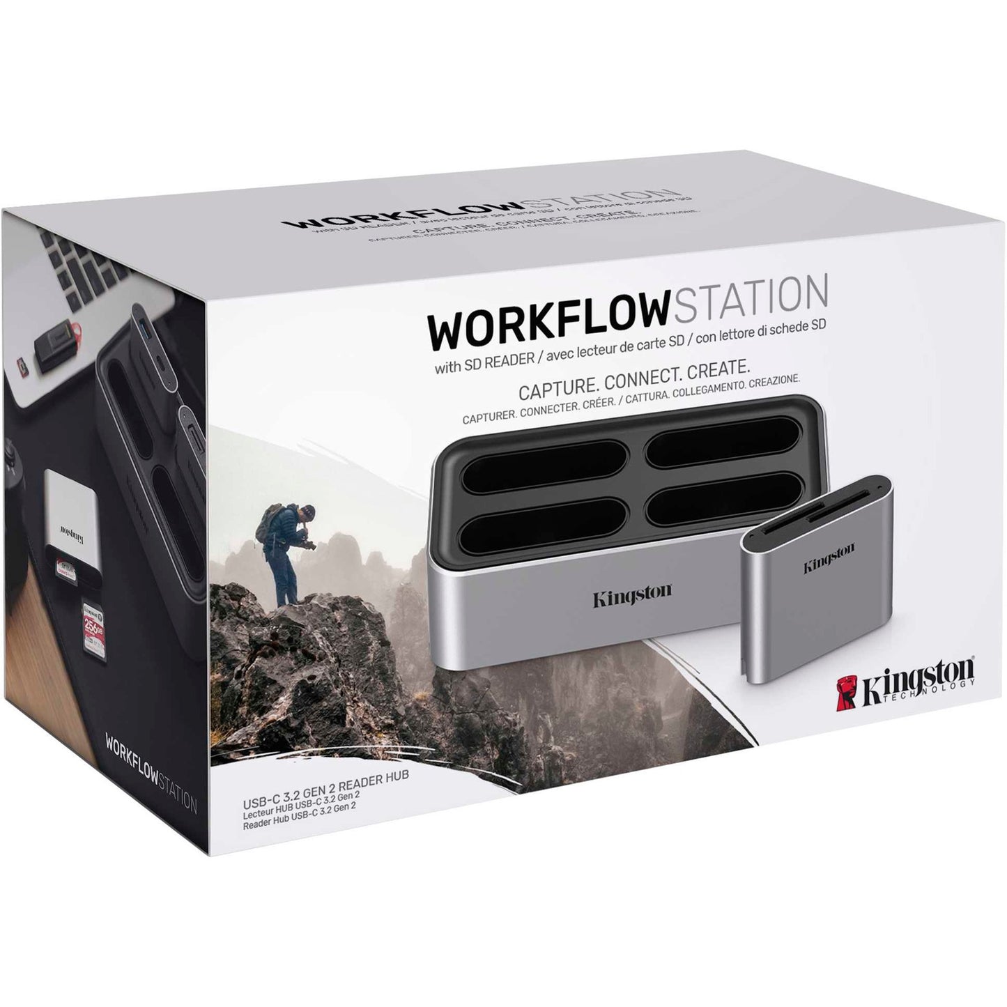 Station de workflow Kingston + lecteur de carte SD