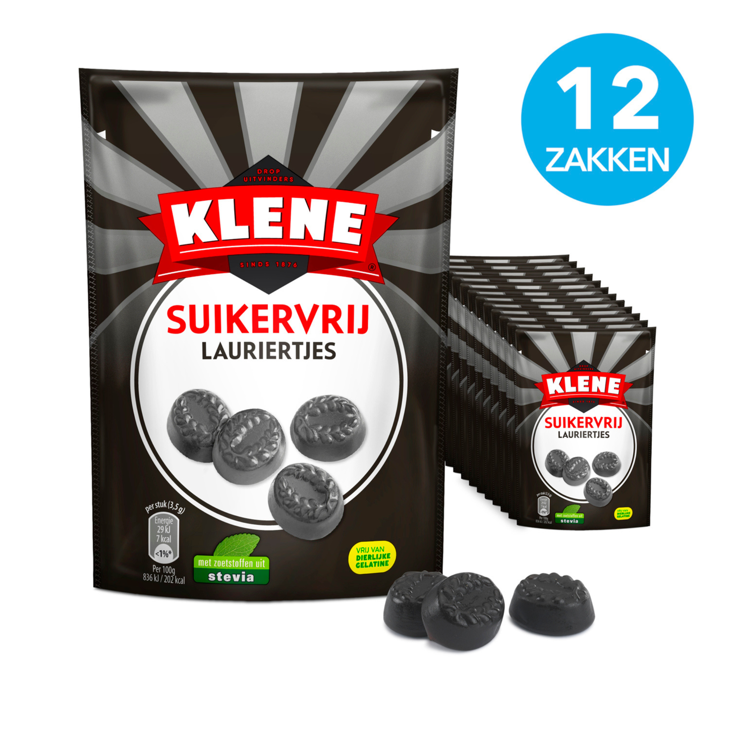 Sachet de feuilles de laurier sans sucre Klene (12x 110gr)