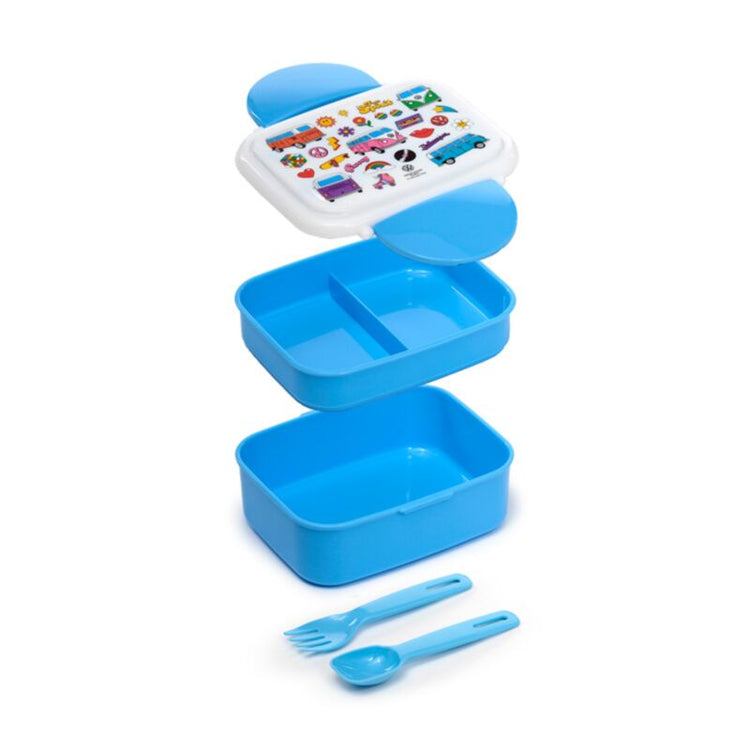 Volkswagen Van VW T1 Retro Clip Bento Box avec couverts