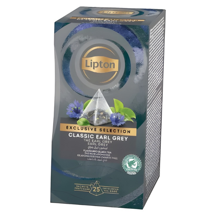 Thé Lipton sélection exclusive Earl Grey (6x25 pièces)
