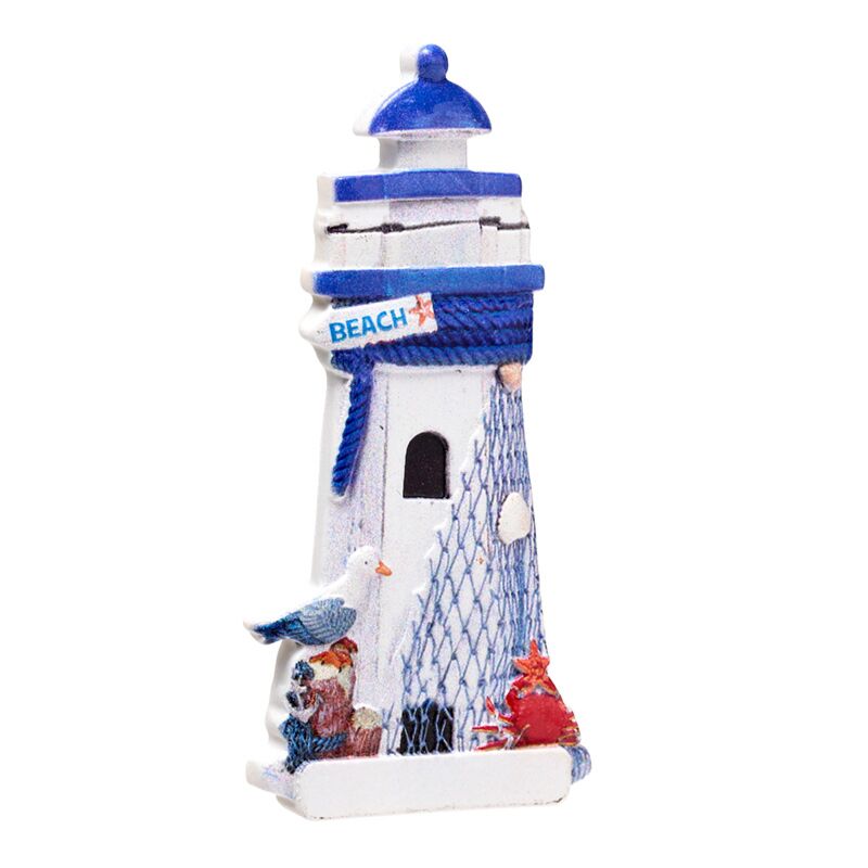 Blue Lighthouse 3d Sea Beach Souveniture Aimant