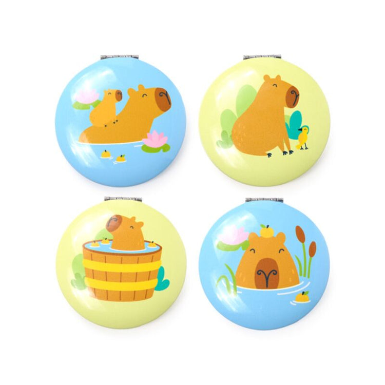 Miroir de maquillage compact capybara