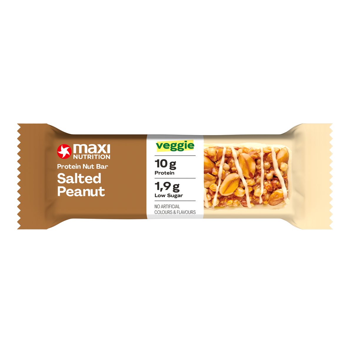 Maxi nutrition barre protéinée maxinutrition noix cacahuète salée (12x 46g)