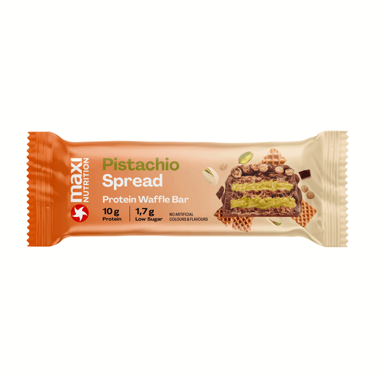 Maxi nutrition barre gaufrée maxinutrition pistache dubaï chocolat (12x 40g)