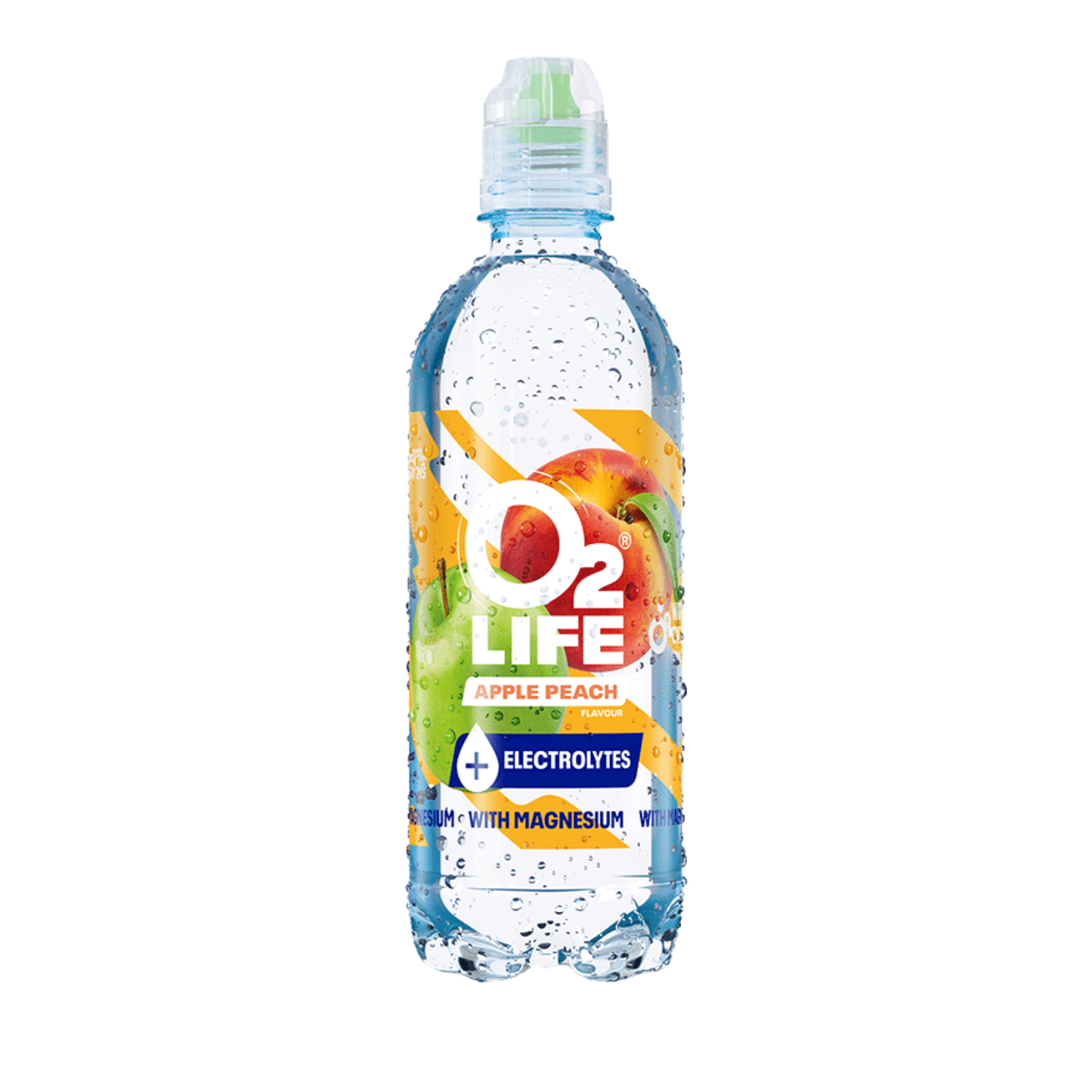 O2life électrolytes pomme pêche (12x500 ml)
