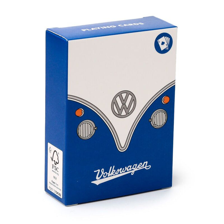 Blue Volkswagen Van VW T1 Playing Cards