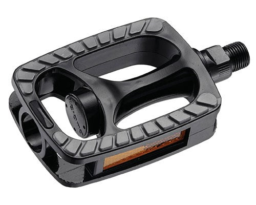 Pédales Union SP-813. 9 16 Plastique, noir gris antidérapant (paquet suspendu)