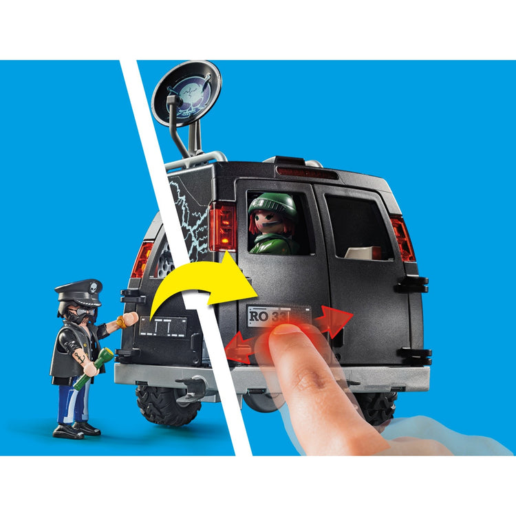Playmobil City Action Police Hélicoptère: poursuite de