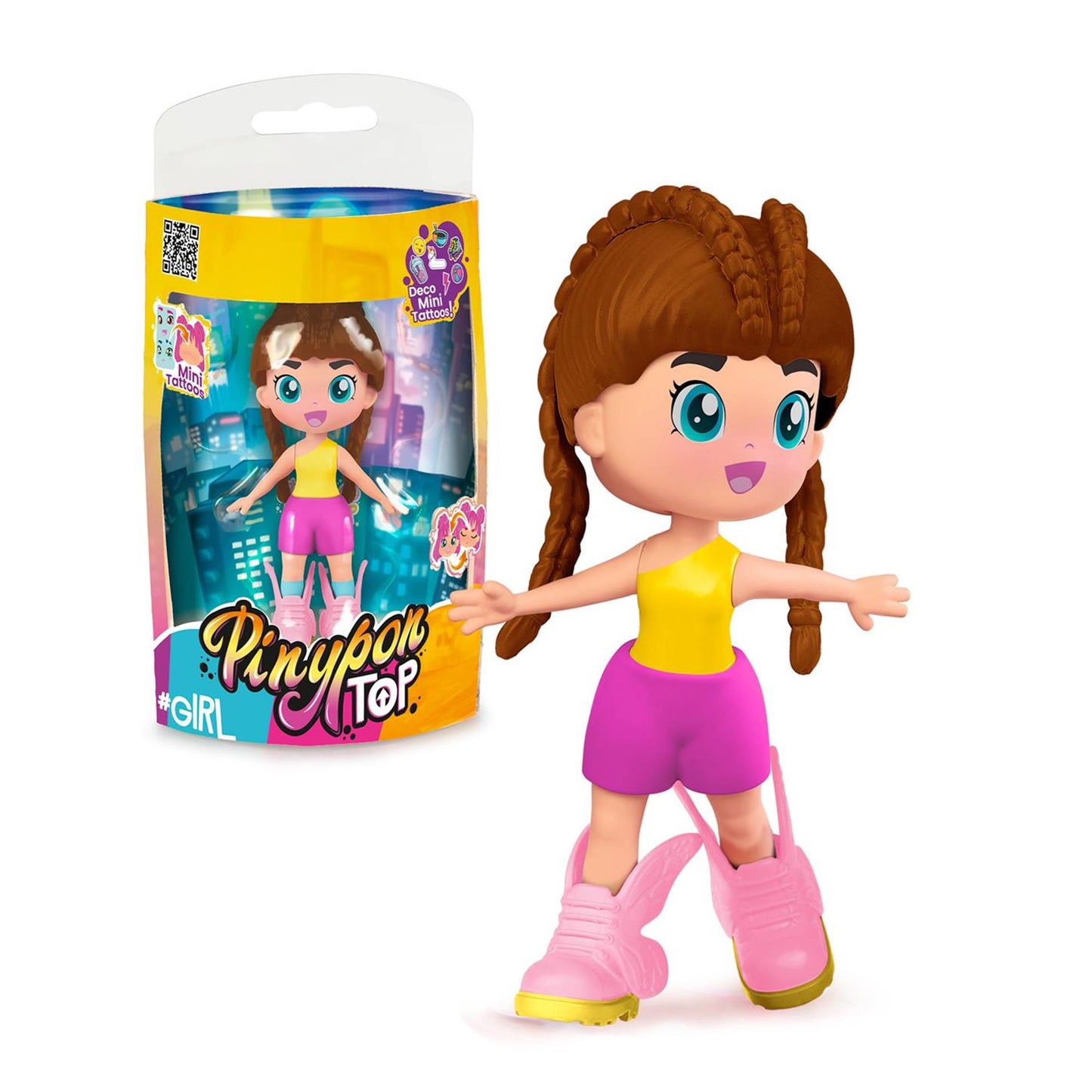 Top Pinypon fille 11cm avec tatouages déco
