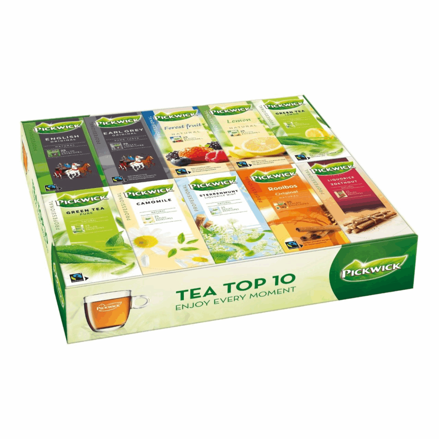 Assortiment de thé professionnel Pickwick coffret 10