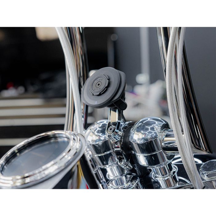Support de guidon de moto Quad Lock pro large - chrome