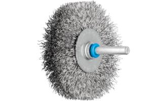 Brosse métallique Pferd sur axe 70x15x6 0,3 inox