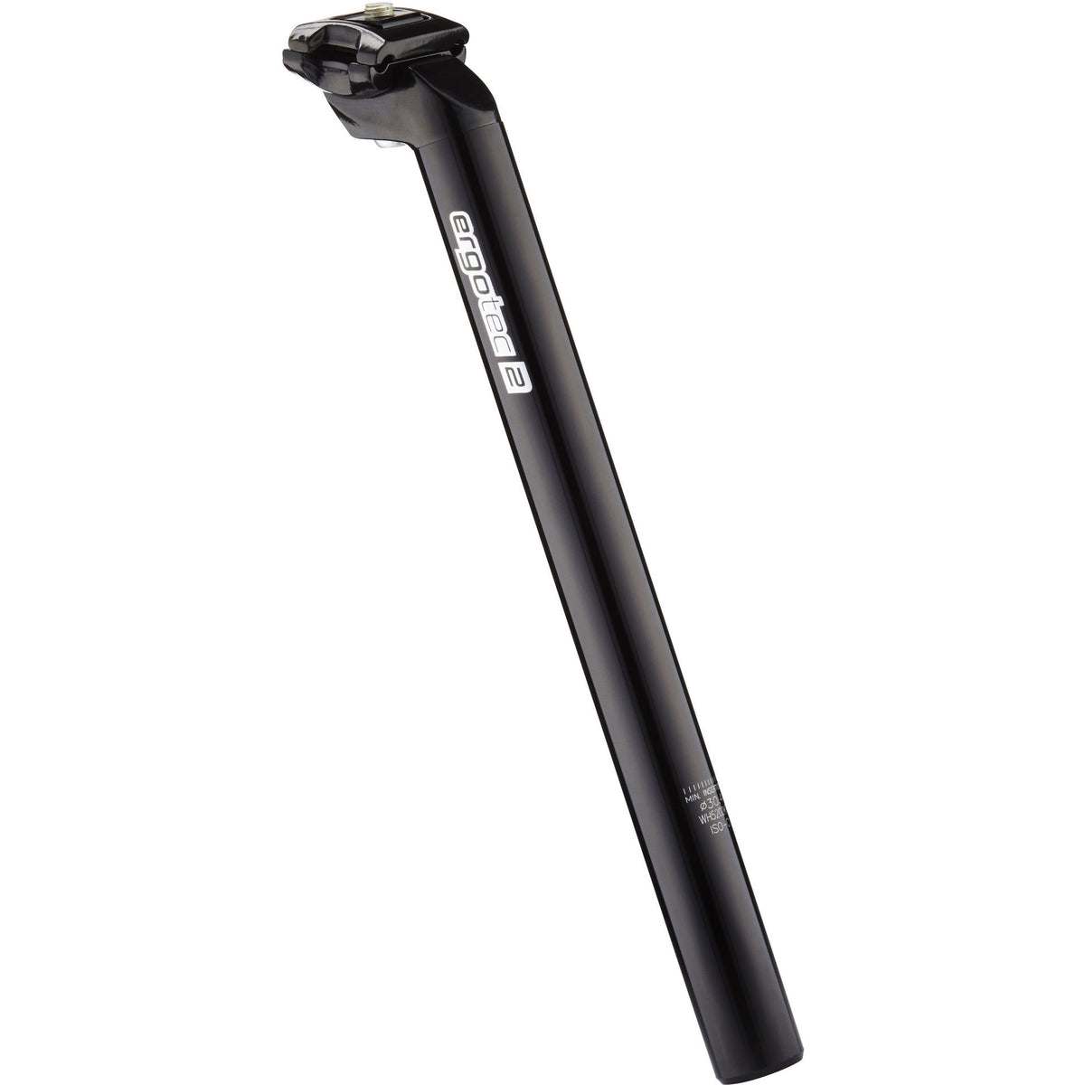 Ergotec Seat Post CNC Brevet 30.4x350mm Alu Black