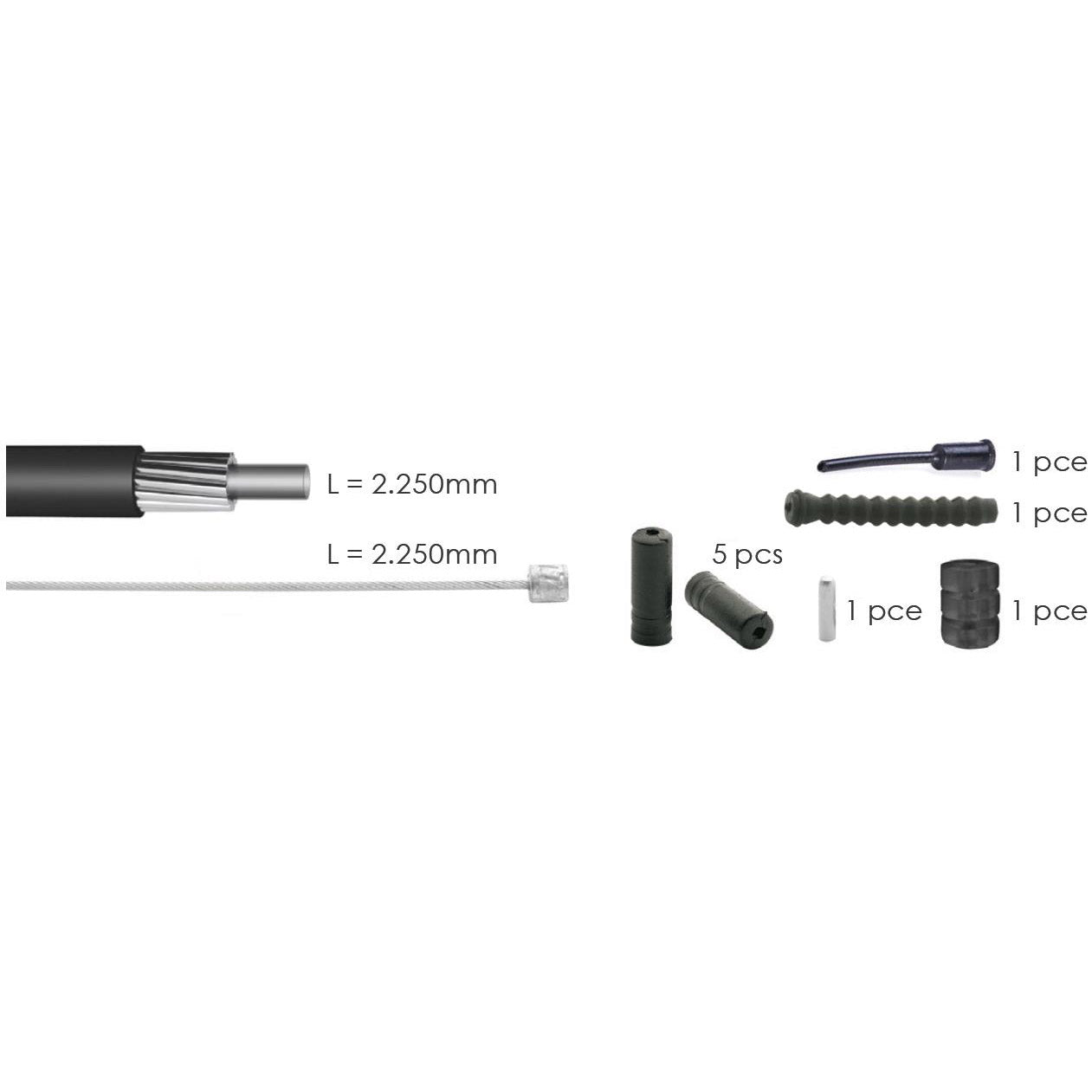 Elvedes Switch Cabel Kit Univ. Noir 2021040