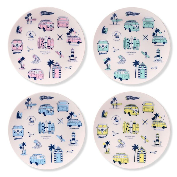 VW T1 Volkswagen Van Explore Set de 4 signes de pique-nique RPET durables