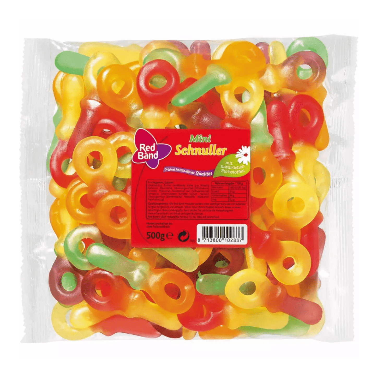 Bande rouge fruchtgummi schnuller (12x 500gr)