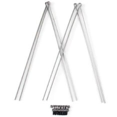 Ensemble fileté de matière de 4 pièces avec fixation