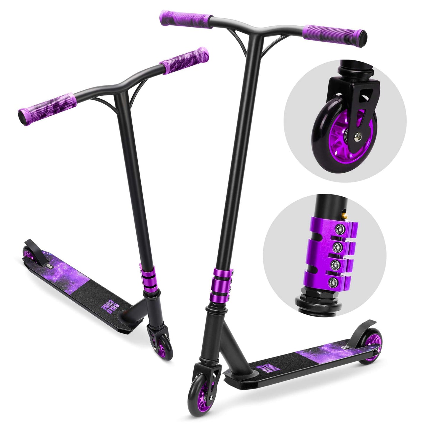 Trottinette freestyle Boldcube Deluxe - violet