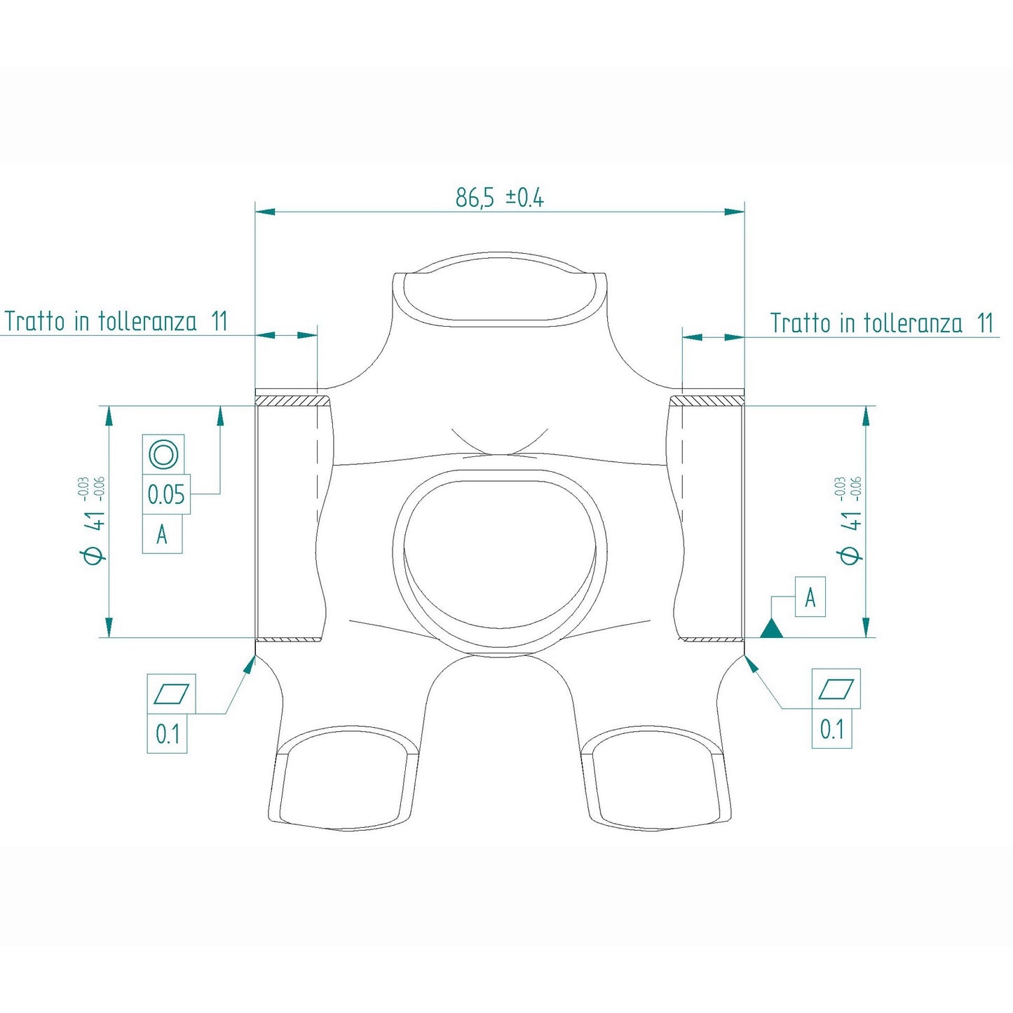 Miche Bracketas Press-Fit 86,5 x 41 mm Evo Max
