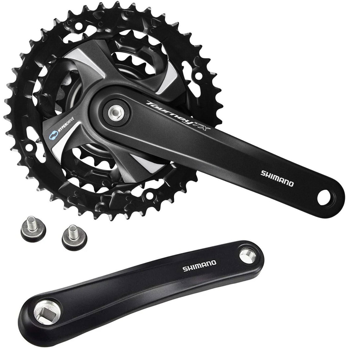 Pédalier Shimano tourney 7 8v 28 38 48t 175mm noir oem