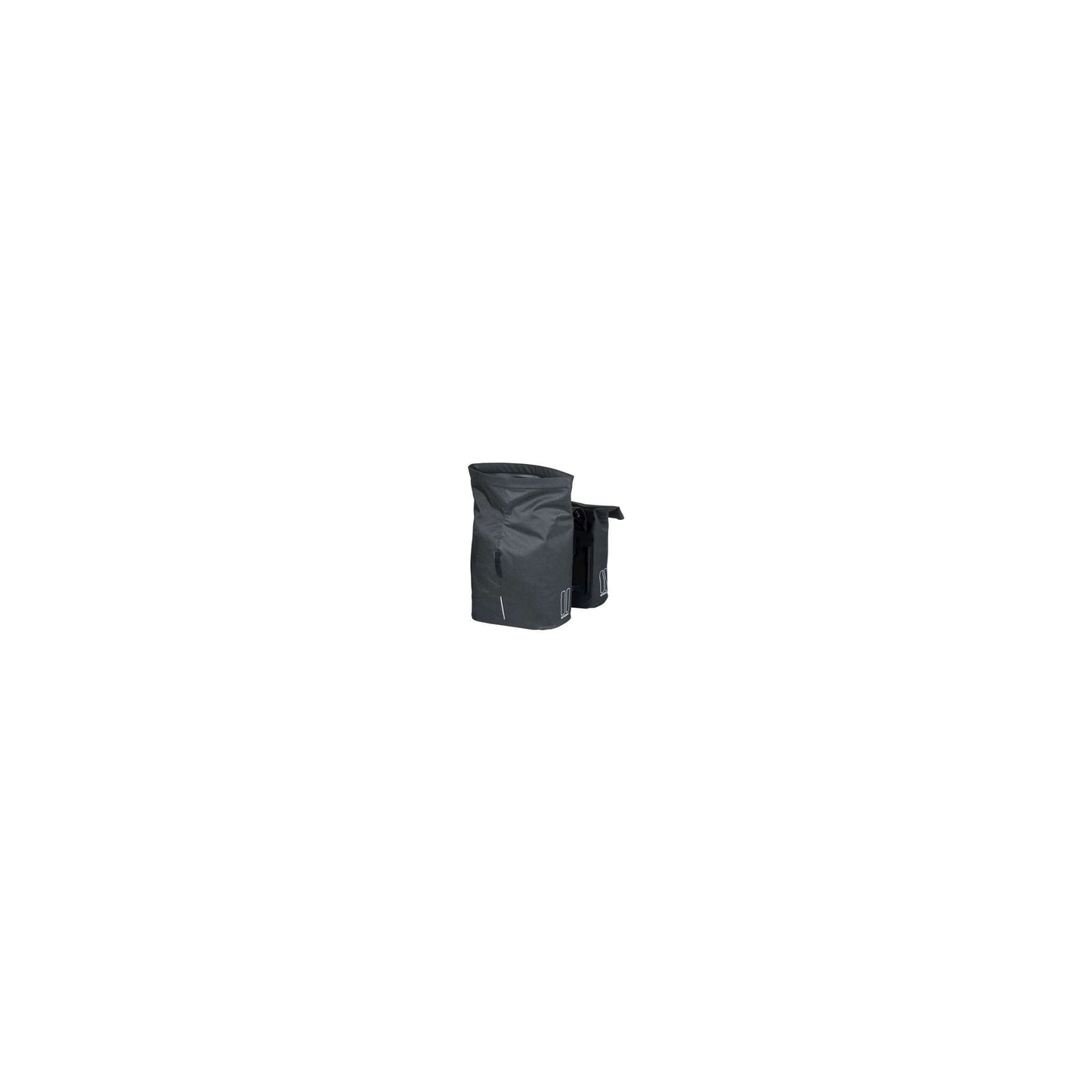 Basil City sacoche double pour vélo - polyester hydrofuge - noir - système de pont universel - 28-32L